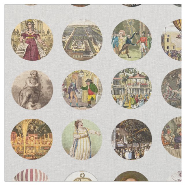 Vauxhall Circles Fabric (Close Up)