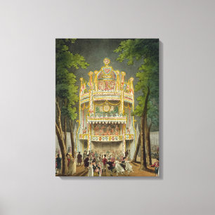Vauxhall gardens, 1808 canvas print