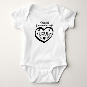 Vava Grandmother Gift, Vava, Vava Baby Bodysuit