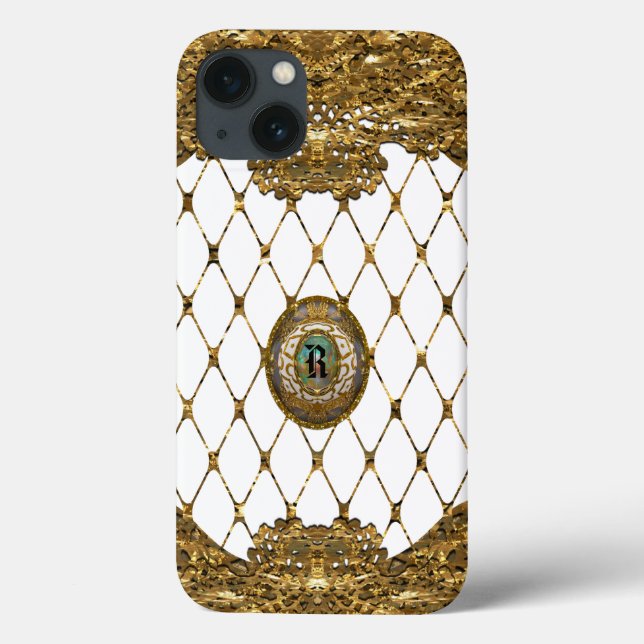 Vaylecourt Elegant Monogram Case-Mate iPhone Case (Back)