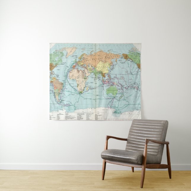 Vazhneishie Inostrannye Krugosvetnye Zkspeditsii Tapestry (In Situ (Horizontal))