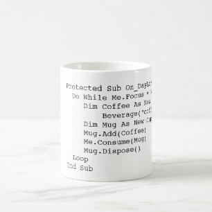 VB.Net Coffee Subroutine Mug