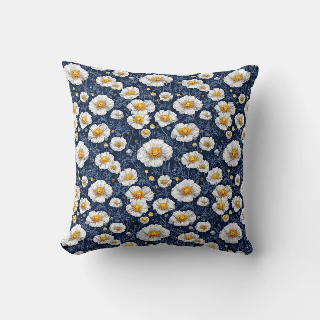 Vbrant floral pattern cushion (Front)