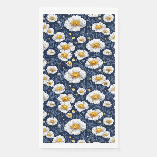 Vbrant floral pattern napkin (Front)