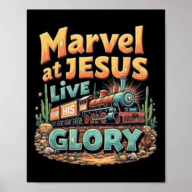 Vbs 2025 His Glory Junction Train True North Chris Poster (Front)