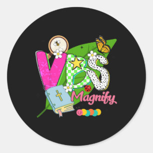 Vbs 2025 Magnified Smallest Insects Adventure Chri Classic Round Sticker
