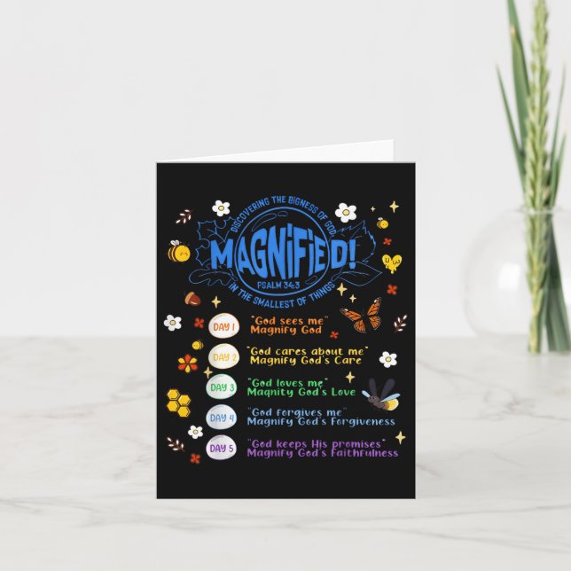 Vbs 2025 Magnified Smallest Insects Adventure Vbs  Card (Front)