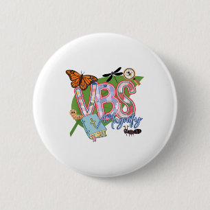 Vbs 2025 Magnified Smallest Insects Christian Psal 6 Cm Round Badge