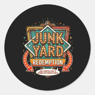 Vbs 2026 Junk Yard Redemption Vacation Bible Classic Round Sticker