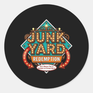 Vbs 2026 Junk Yard Redemption Vacation Bible Classic Round Sticker