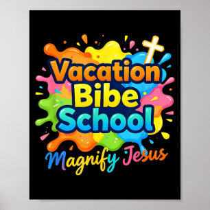 VBS Crew 2026 Magnify Jesus Volunteer Summer Camp Poster