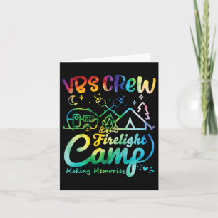 Vbs Crew Camp Firelight Vacation Bible School Camp Card