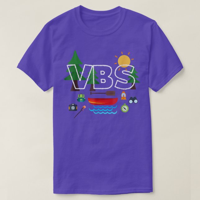 VBS Crew CapingVacation Bible School Camping  T-Shirt (Design Front)