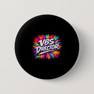 Vbs director splash colourful to vacation bible 6 cm round badge