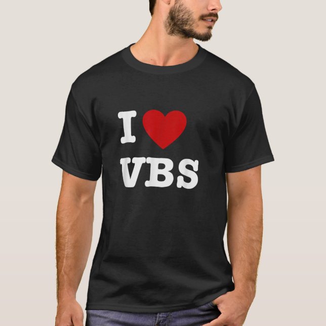 VBS I love Vacation Bible School Christian VBS Chu T-Shirt (Front)