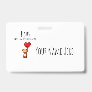 VBS Jesus puts a smile on my faith - badge ID Badge