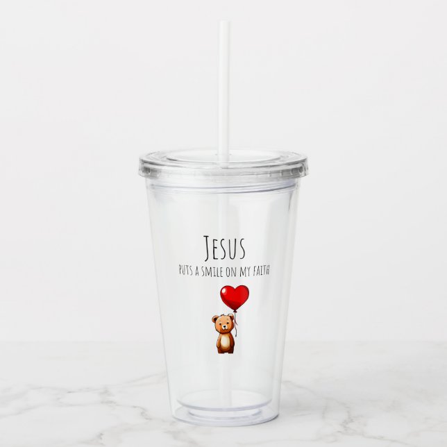 VBS Jesus puts a smile on my faith-kids cup (Front)