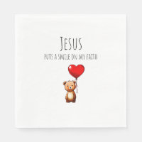 VBS Jesus puts a smile on my faith-napkins