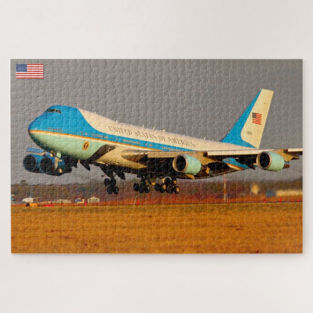 VC-25A (747-200B) (20x30 INCH) Jigsaw Puzzle (Horizontal)