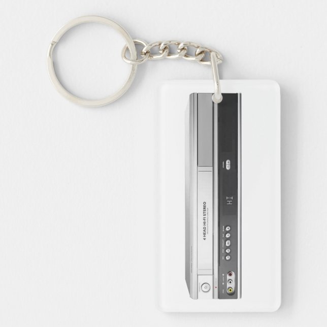 VCR Player and Remote Control Key Ring (Front)