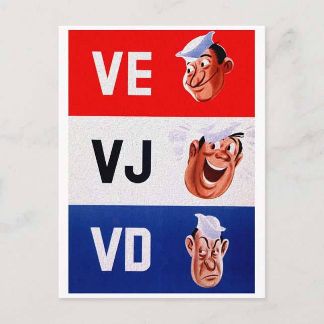 VD is no fun Postcard (Front)
