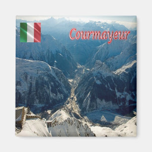 VDA030 COURMAYEUR, Aosta Valley, Italy, Fridge Magnet