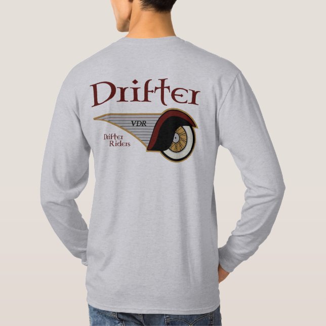 VDR Winged Wheel Long Sleeve T-Shirt (Back)