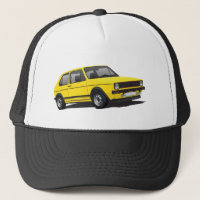 VDUB Wagen Golf GTI MK1 yellow trucker hat