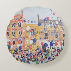 VE Day Celebrations 1995 Round Cushion