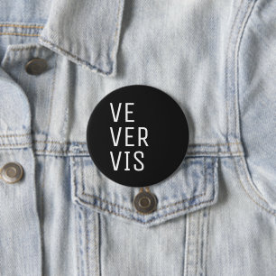 Ve Ver Vis Pronoun 7.5 Cm Round Badge