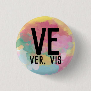 Ve Ver Vis Pronouns Button