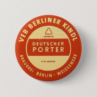 VEB Kindl Porter 6 Cm Round Badge