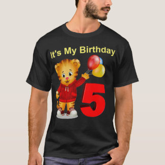 Vebyhogh  Daniel Tiger 5 Yr Old Kid Birthday T-Shirt