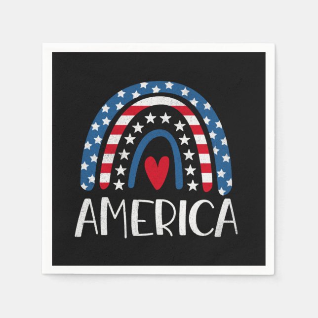 Vector 4th july american independence day (1) napkin (Front)