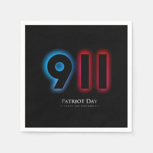Vector 911 patriot day napkin