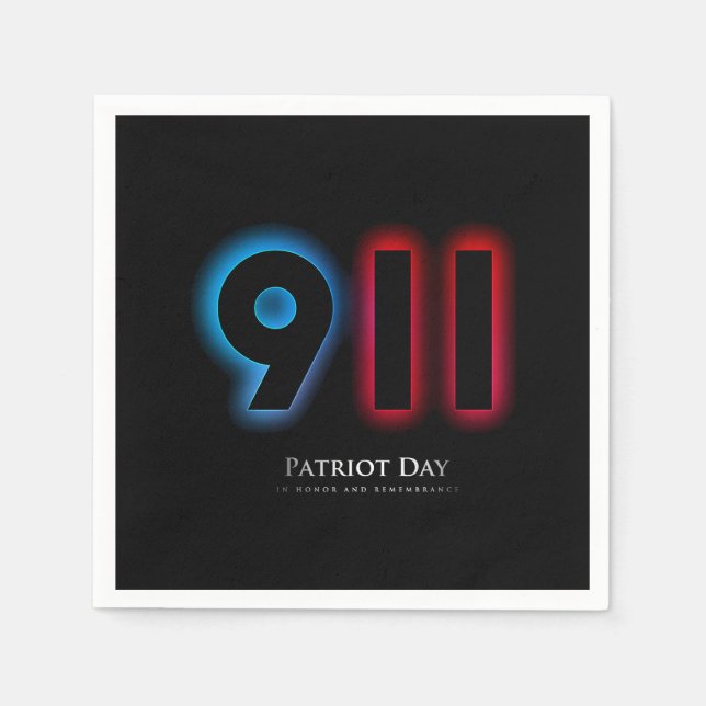 Vector 911 patriot day napkin (Front)