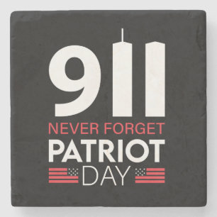 Vector 9-11 never forget the patriot day t-shirt t stone coaster