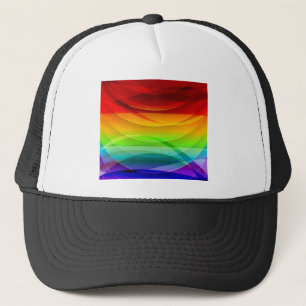 Vector-Abstract-Colourful-Background-Graphic RAINB Trucker Hat