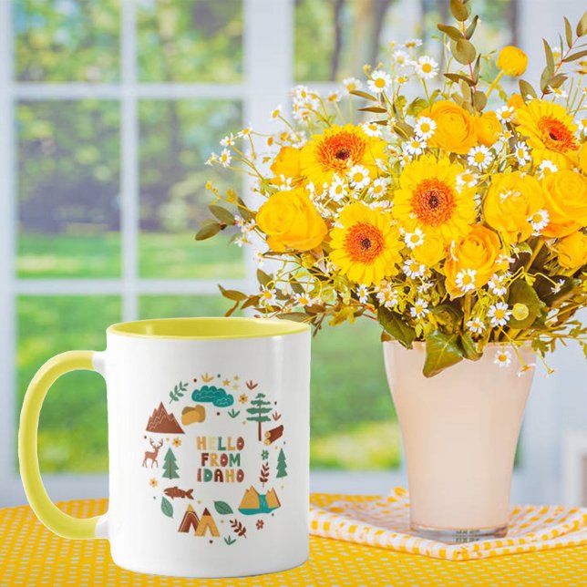 Vector Art Idaho Theme State Symbols  Mug (Creator Uploaded)