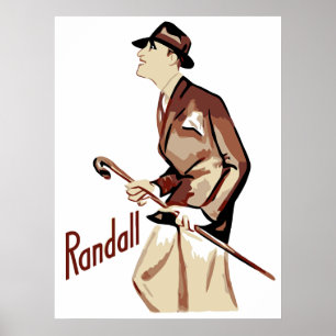 Vector Art Jazz Age Men's fashion Poster