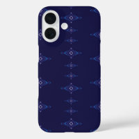 Vector boho pattern blends blue sky inspired Ikat