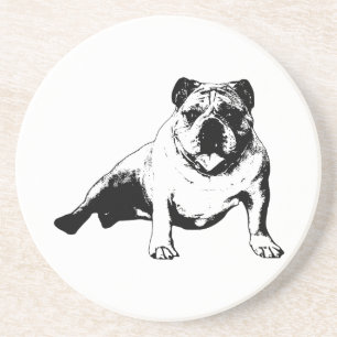 Vector Bulldog Design Coaster