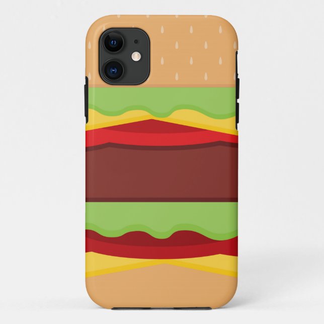 Vector Burger Time Background Case-Mate iPhone Case (Back)