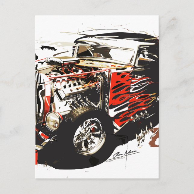 vector car 3.jpg postcard (Front)