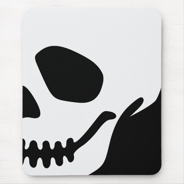 Vector Cartoon Skull Mouse Mat (Front)
