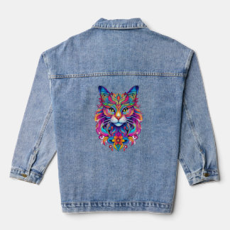 Vector Cat Denim Jacket