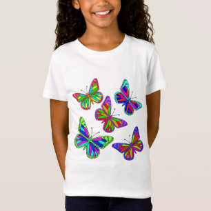 Vector Colourful Butterflies T-Shirt