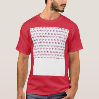 Vector design heart shape pattern on white backgro T-Shirt