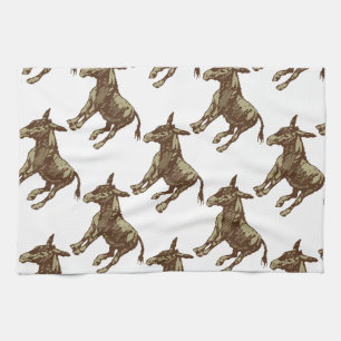 Vector Donkey Tea Towel