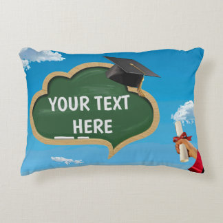Vector drawing of a cloud-shaped speech blackboard decorative cushion